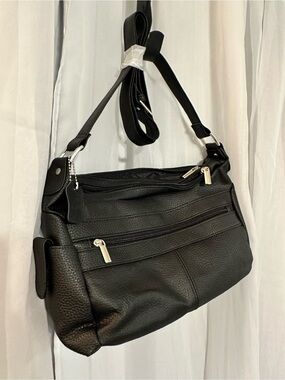 Leather Source Unknown Black Shoulder Bag